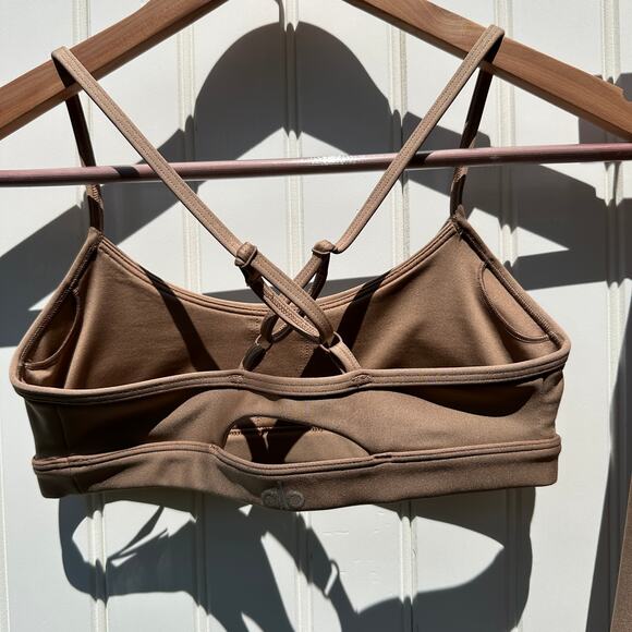 Alo Yoga Airlift Intrigue Bra 7/8 High-Waist Airlift Legging Toasted Almond XS - Picture 9 of 16